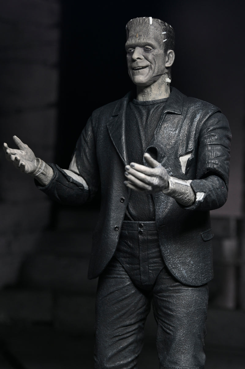 NECA Figura de Accion: La novia de Frankenstein - El Mounstro de Frankenstein y Novia 2 Pack Blanco y negro 7 pulgadas