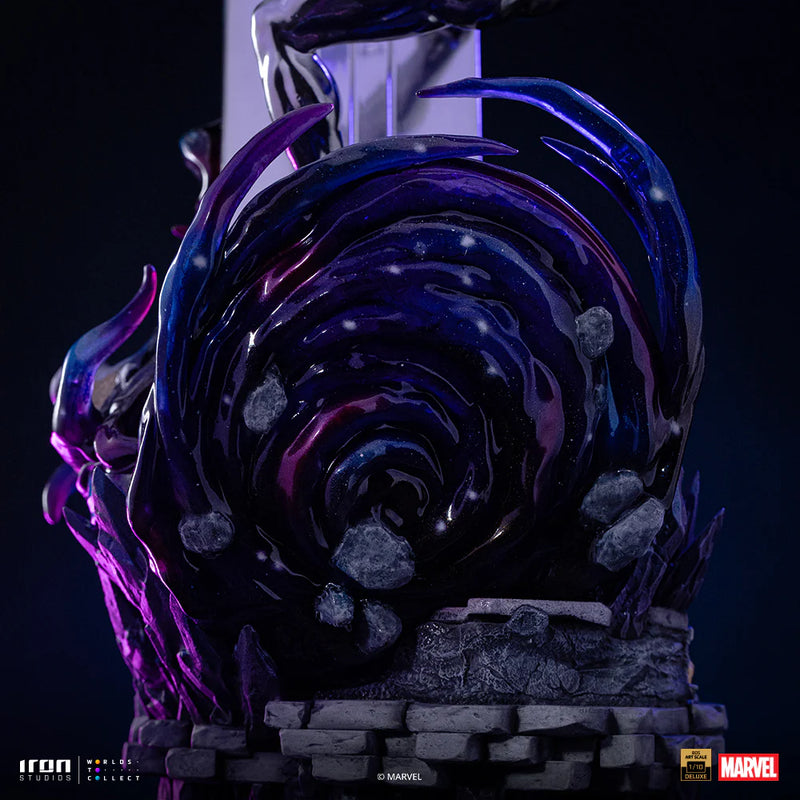 IRON Studios: Marvel Infinity Gauntlet -  Silver Surfer Diorama Deluxe Escala de Arte 1/10
