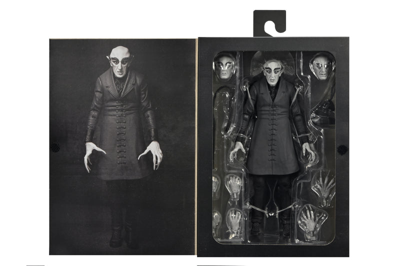 NECA Figura de Accion Ultimate: Nosferatu - Conde Orlok Blanco y Negro 7 pulgadas