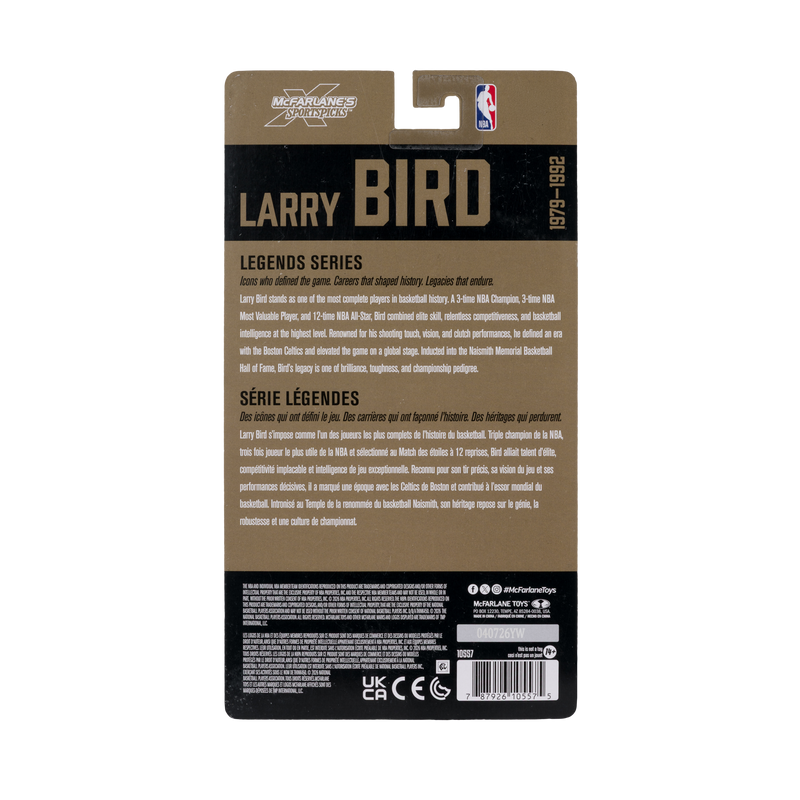 Mcfarlane Nba Articulated Figures: Legends Series - Larry Bird 6 Pulgadas
