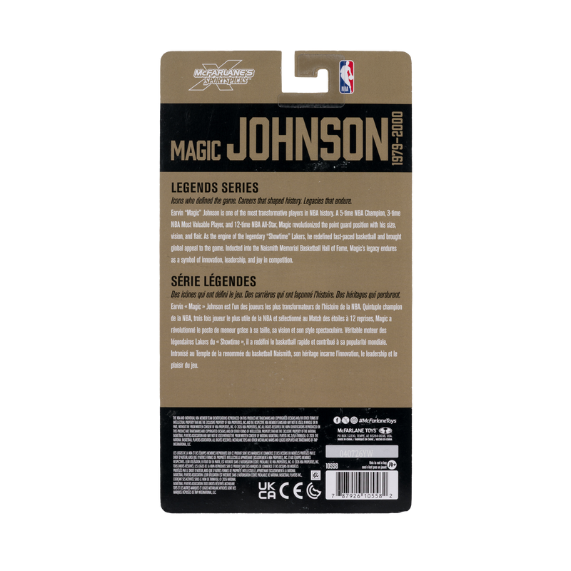 Mcfarlane Nba Articulated Figures: Legends Series - Earvin Magic Johnson 6 Pulgadas