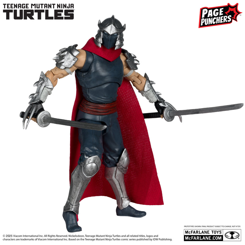 Mcfarlane Page Punchers: Tmnt Tortugas Ninja - Shredder Con Comic 5 Pulgadas