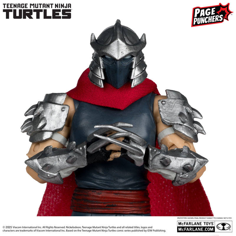Mcfarlane Page Punchers: Tmnt Tortugas Ninja - Shredder Con Comic 5 Pulgadas