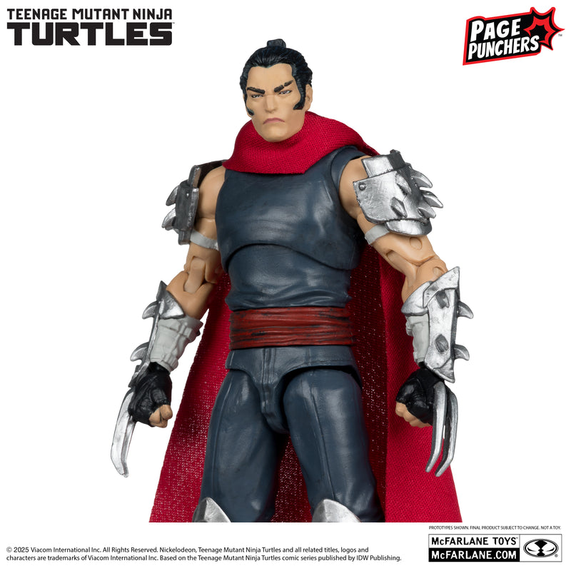 Mcfarlane Page Punchers: Tmnt Tortugas Ninja - Shredder Con Comic 5 Pulgadas