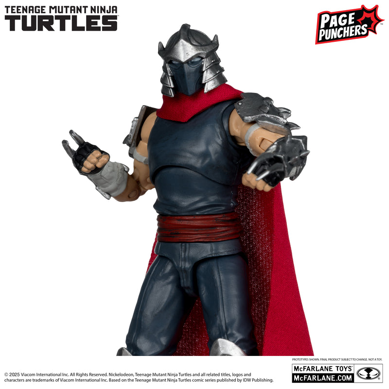 Mcfarlane Page Punchers: Tmnt Tortugas Ninja - Shredder Con Comic 5 Pulgadas
