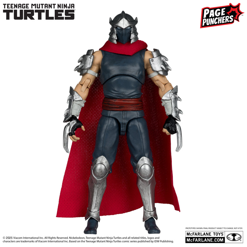 Mcfarlane Page Punchers: Tmnt Tortugas Ninja - Shredder Con Comic 5 Pulgadas