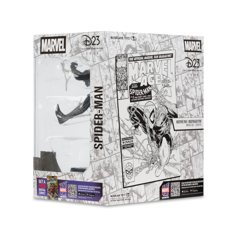 Mcfarlane Marvel Collection: Marvel Age Num 90 - Spider-Man Line Art D23 Escala 1/10