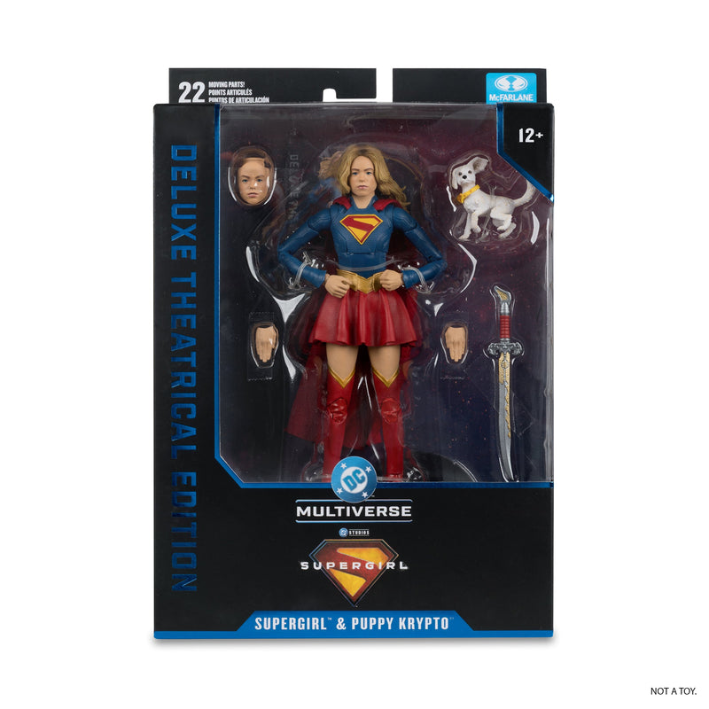 Mcfarlane Dc Theatrical Deluxe: Supergirl - Supergirl Con Krypto Movie 2026 7 Pulgadas