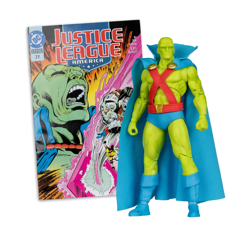 Mcfarlane Dc Direct Figure With Comic: Justice League #77 - Martian Manhunter 7 Pulgadas Con Comic