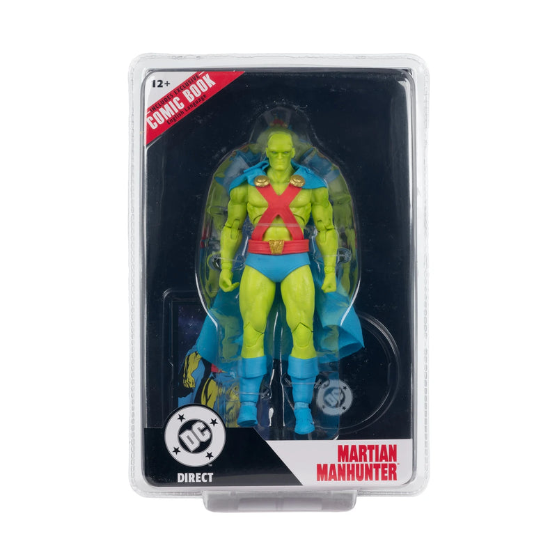 Mcfarlane Dc Direct Figure With Comic: Justice League #77 - Martian Manhunter 7 Pulgadas Con Comic