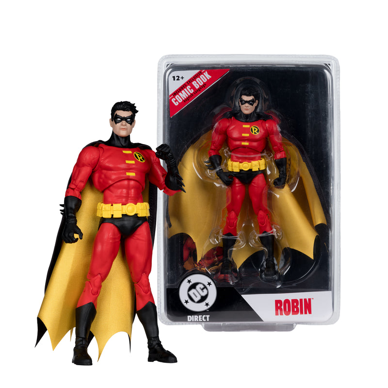 Mcfarlane Dc Direct Figure With Comic: Teen Titan #41 - Robin 7 Pulgadas Con Comic