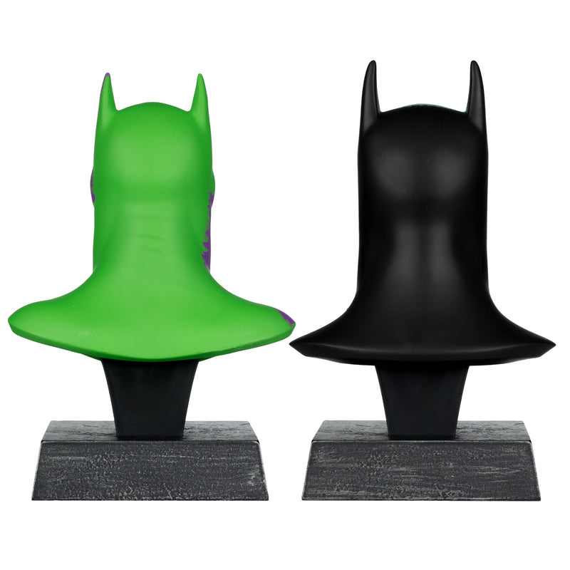 Mcfarlane Dc Direct Prop Replica: Capucha Batman Hush Y Capucha Batman Knightfall Jokerized Gold Label Escala 1/3 2 Pack