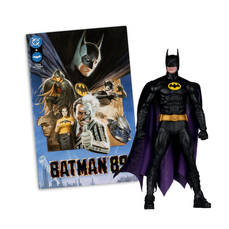 Mcfarlane Figure With Comic: Batman 89 - Batman 7 Pulgadas