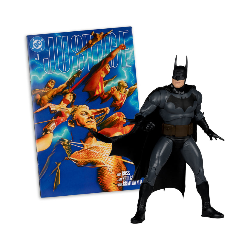 Mcfarlane Figure With Comic: Justice - Batman 7 Pulgadas
