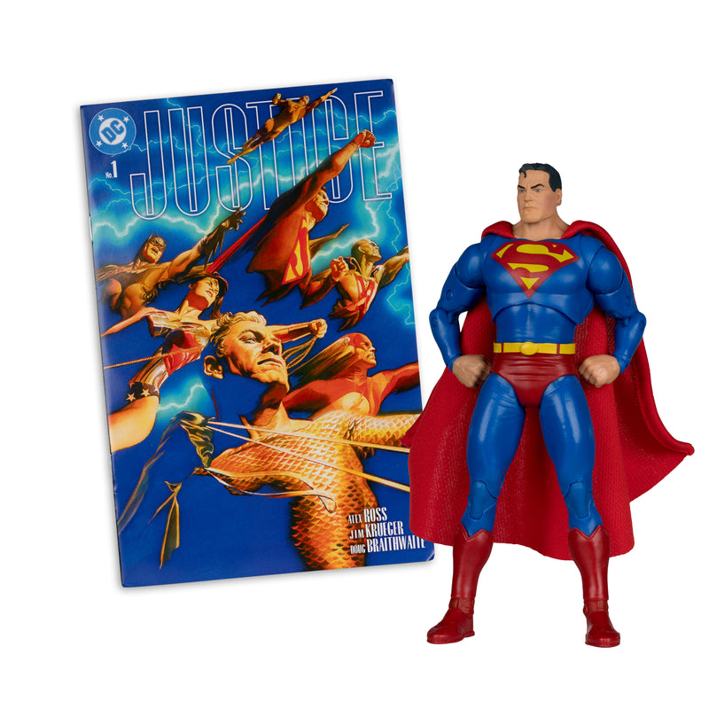 Mcfarlane Figure With Comic: Justice - Superman Chase 7 Pulgadas