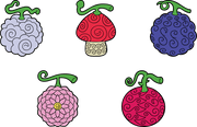 Youtooz Pin: One Piece - Frutas del Diablo set de pines