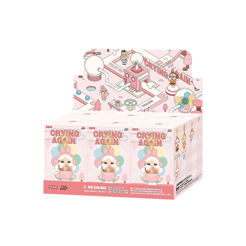 POP MART: CRYBABY - Crying Again Series - Vinyl Face Plush Blind Box