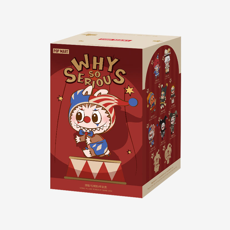 POP MART: Labubu The Monsters Why So Serious Series Vinyl Plush Pendant