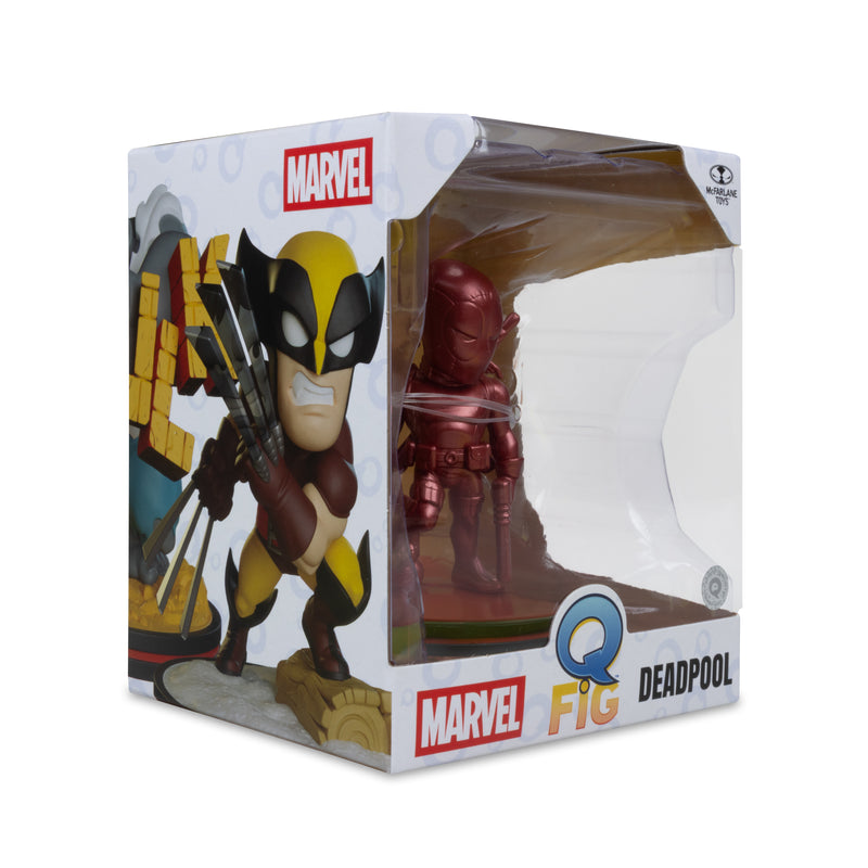 Mcfarlane Q-Fig Collectible: Marvel Wave 1 - Deadpool Metallic