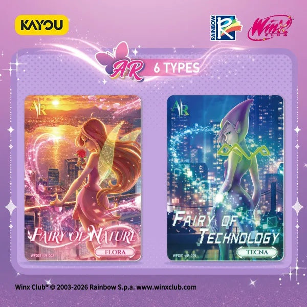 Kayou Winx Club: Fairy Diary - Collectible Cards Magic Edition Collector Box 001 5 Packs