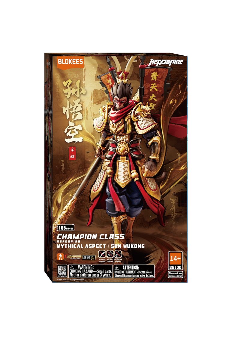 Blokees Hero Spire Champion Class: 01 Sun Wukong Mythical Aspect 85100