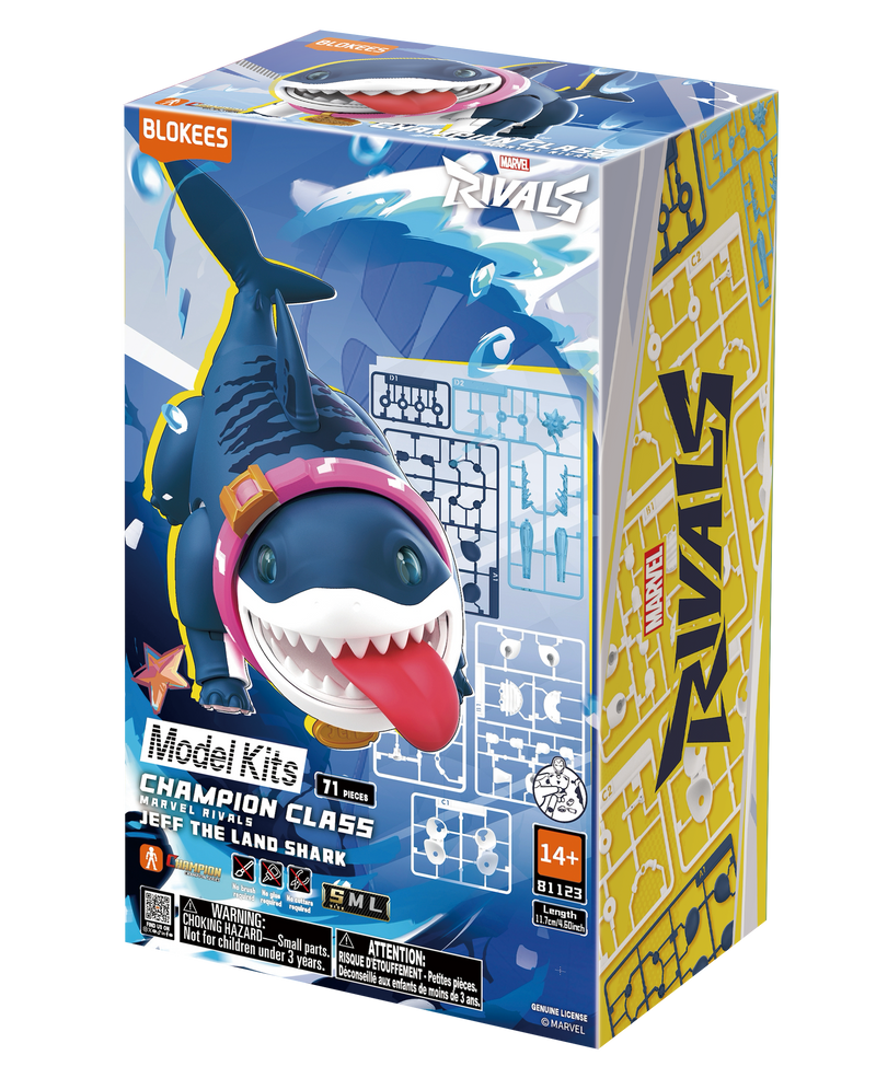 Blokees Marvel Rivals Champion Class: 12 Jeff the Land Shark 81123