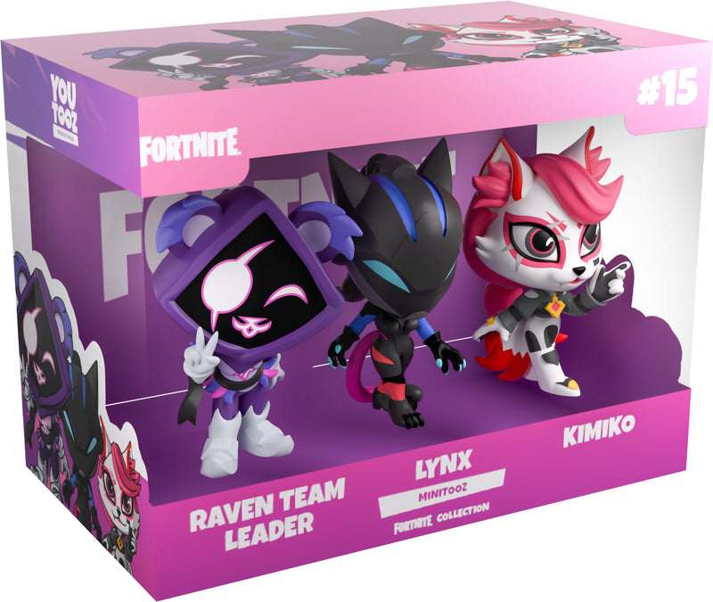Youtooz Games: Fortnite - Raven, Lynx y Kimiko Minitooz 3 Pack