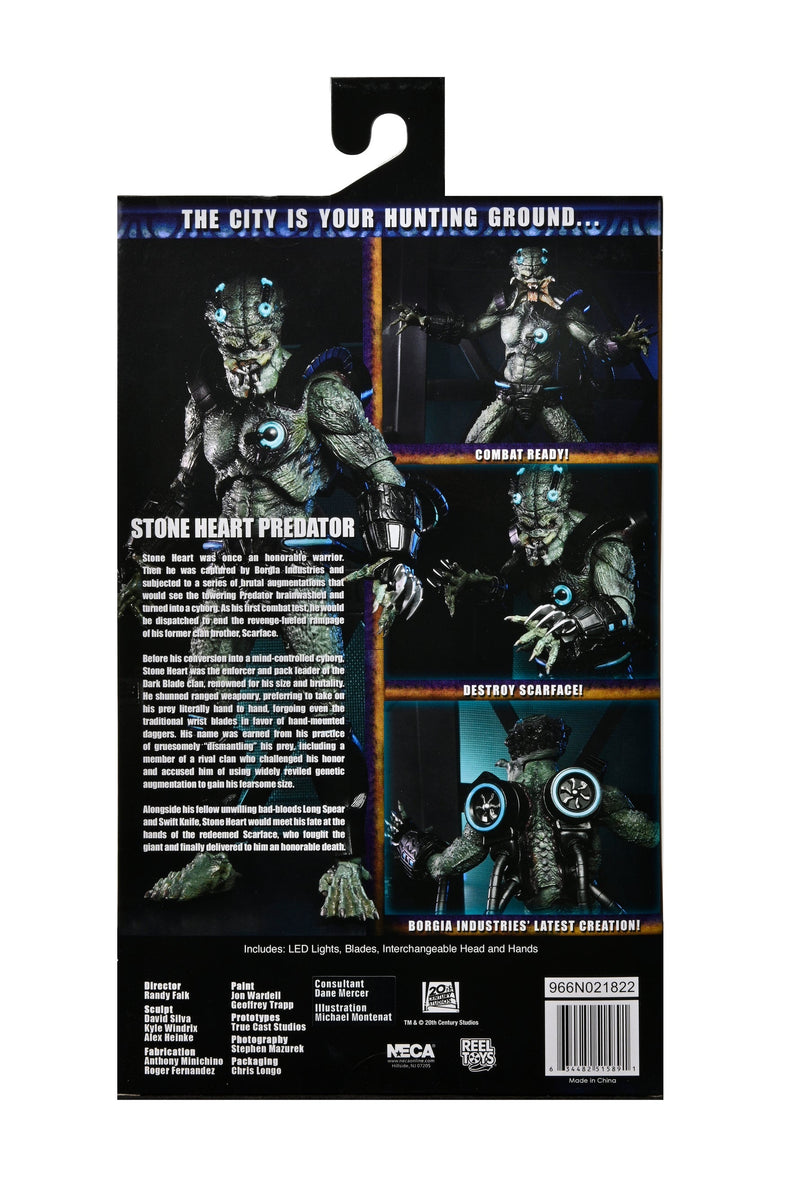 NECA Figura de Accion Ultimate: Depredador Concrete Jungle - Depredador Stone Heart Deluxe 10 Pulgadas