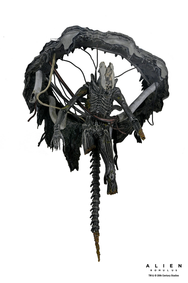 NECA Figura de Accion: Alien Romulus - Xenomorfo XX121 de laboratorio suspendido Deluxe 7 Pulgadas