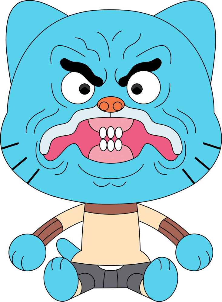 Youtooz Plush: El Increible Mundo de Gumball - Grumpy Gumball Peluche 9 Pulgadas 