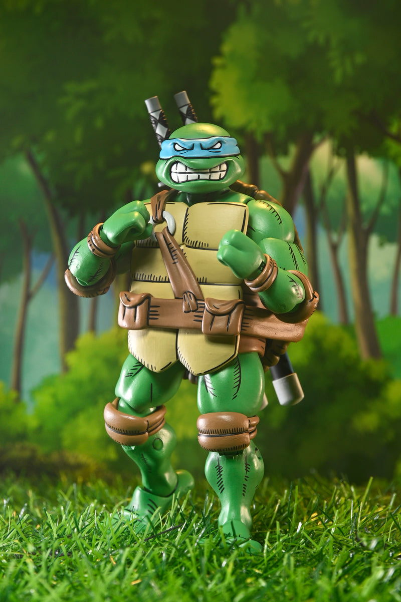NECA Figura de Accion Ultimate: TMNT x Usagi Yojimbo - Leonardo 7 Pulgadas