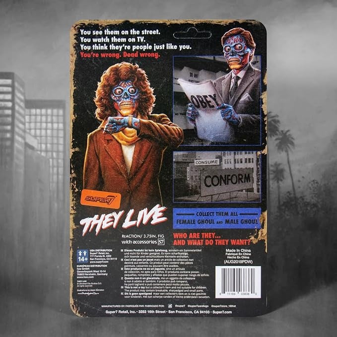 Super 7 Reaction: They Live - Ghoul Hombre