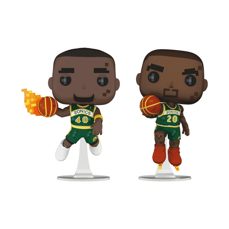Funko Pop 8Bit: NBA JAM - Seattle Sonics 2 Pack