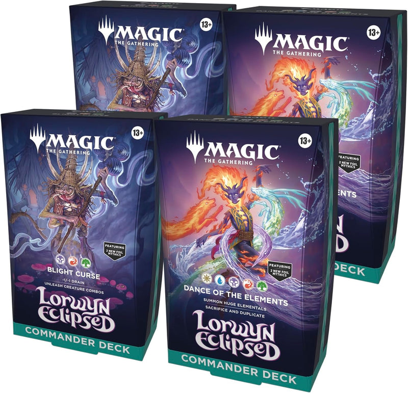 Magic: The Gathering Lorwyn Eclipsed - Commander Deck Bundle UNITARIO