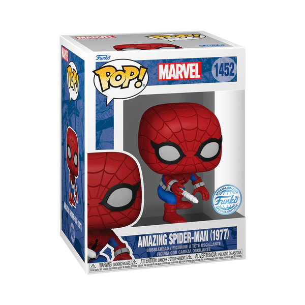 Funko Pop Marvel: Amazing Spider-Man 1977 - Spider-Man Traje casero Exclusivo