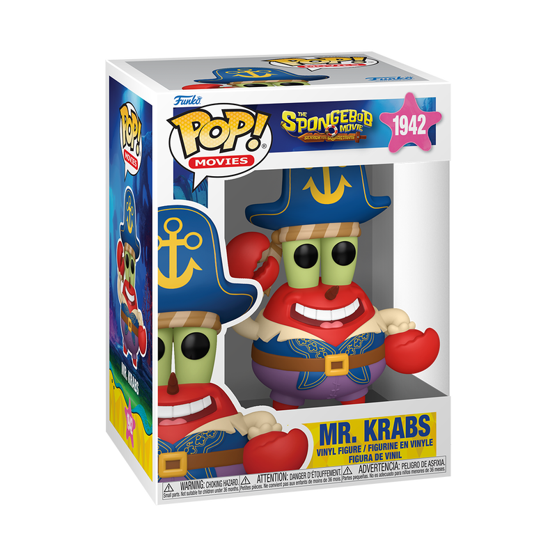 Funko Pop Movies: Bob Esponja En busca de los pantalones cuadrados - Don Cangrejo Pirata