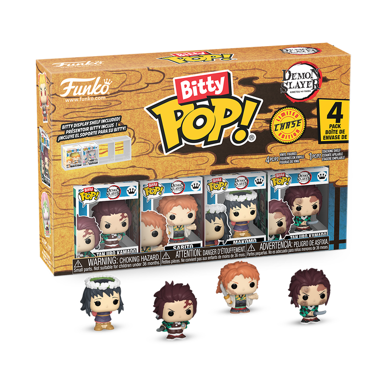Funko Bitty Pop: Demon Slayer - Tanjiro 4pk — JUGUETIMAX