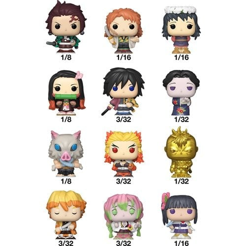 Funko Bitty Pop Singles: Demon slayer 32 Pc - 1 Figura Sorpresa UNITARIO