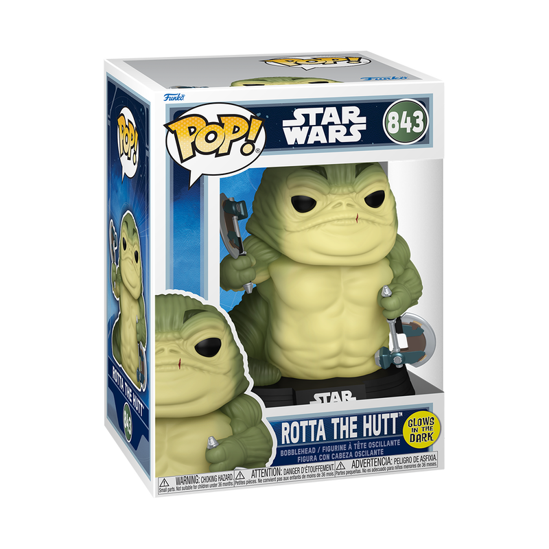 Funko Pop Star Wars: The Mandalorian y Grogu - Rotta the Hutt