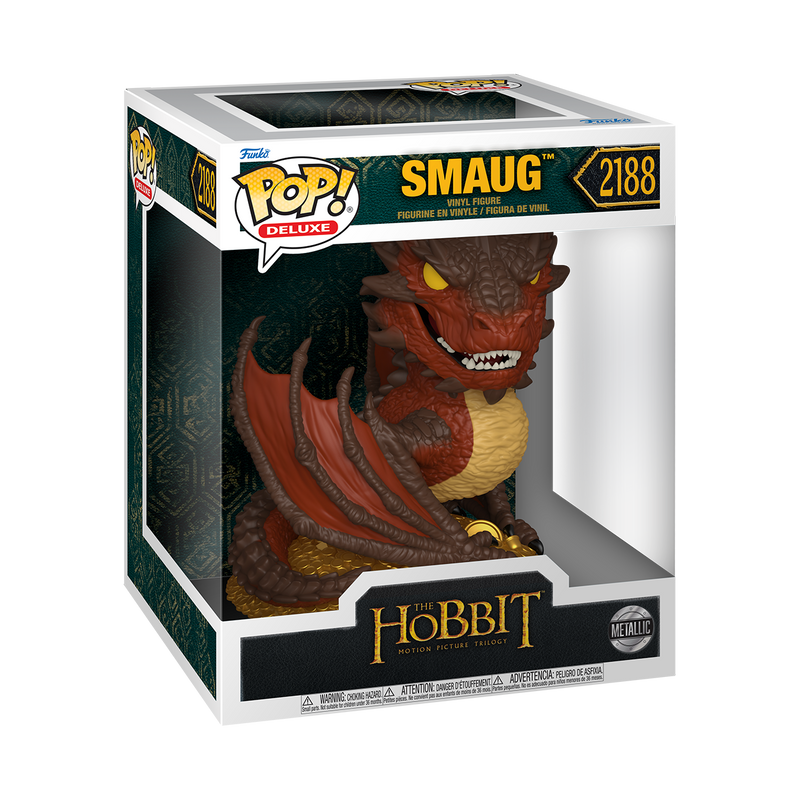 Funko Pop Deluxe: The Hobbit - Smaug acabado metalico