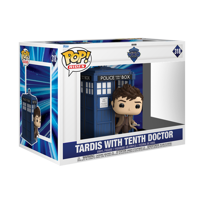 Funko Pop Rides Deluxe: Doctor Who - Tenth Doctor con TARDIS