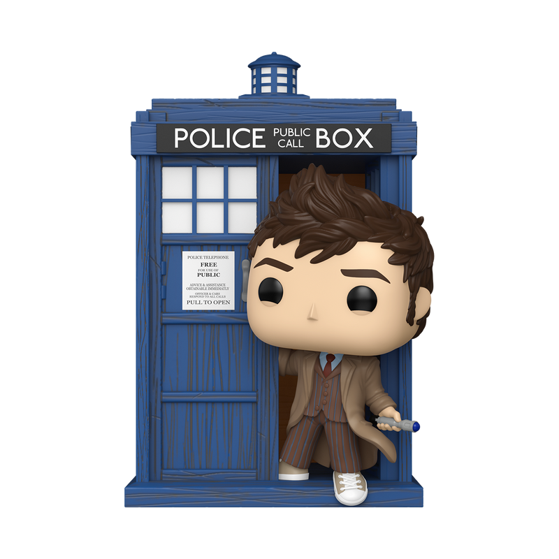 Funko Pop Rides Deluxe: Doctor Who - Tenth Doctor con TARDIS