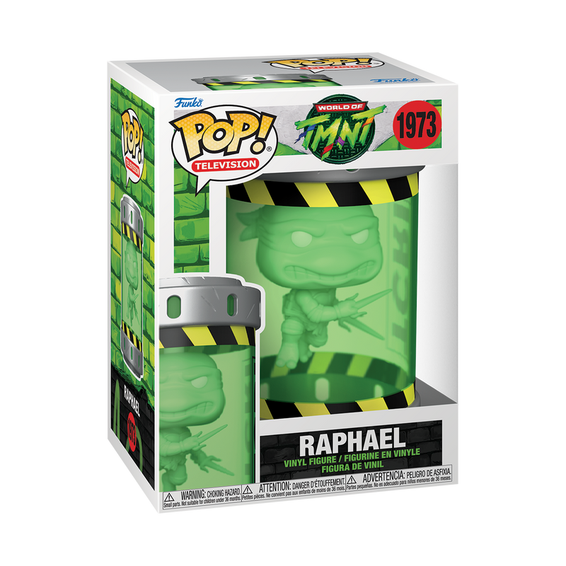Funko Pop TV: TMNT Tortugas Ninja - Raphael frasco de mutageno Glow
