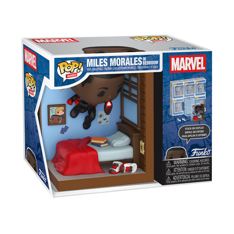 Funko Pop Nooks: Marvel Spiderman - Miles en su cuarto