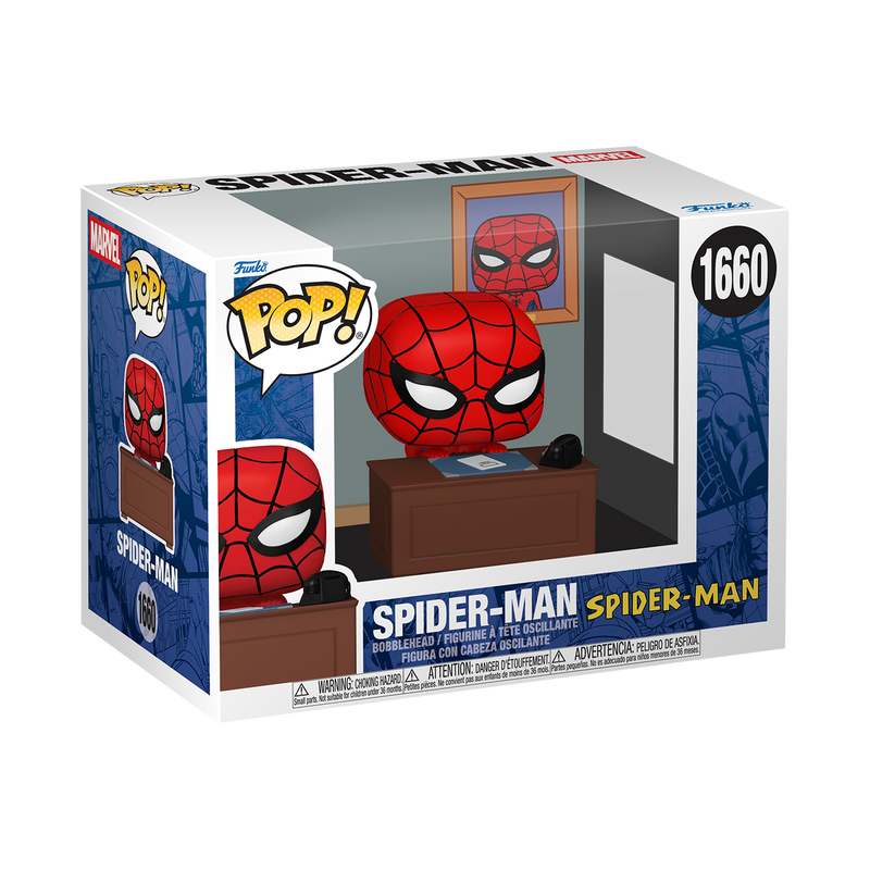 Funko Pop Premium: Marvel Meme - Spiderman con escritorio