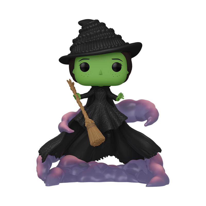 Funko Pop Deluxe: Wicked - Elphaba volando con escoba