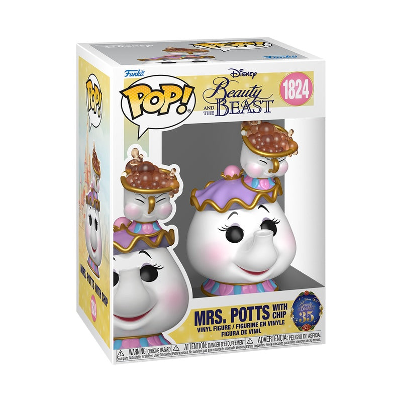Funko Pop Disney: La Bella y La Bestia - SeÃ±ora Potts con Chip