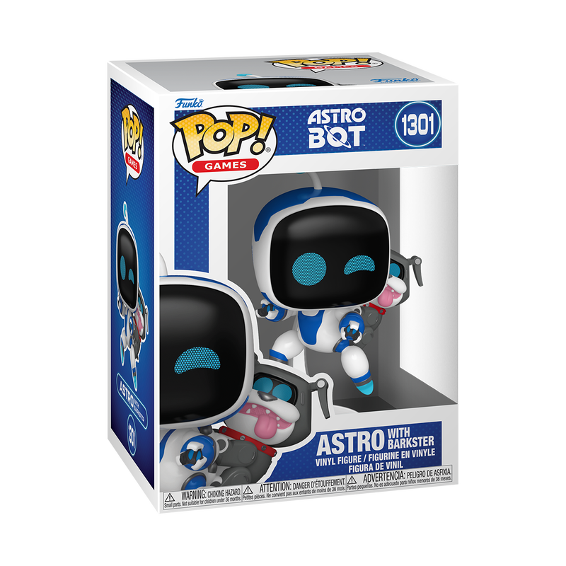 Funko Pop Games: Astro Bot - Astro con Barkster el Bulldog