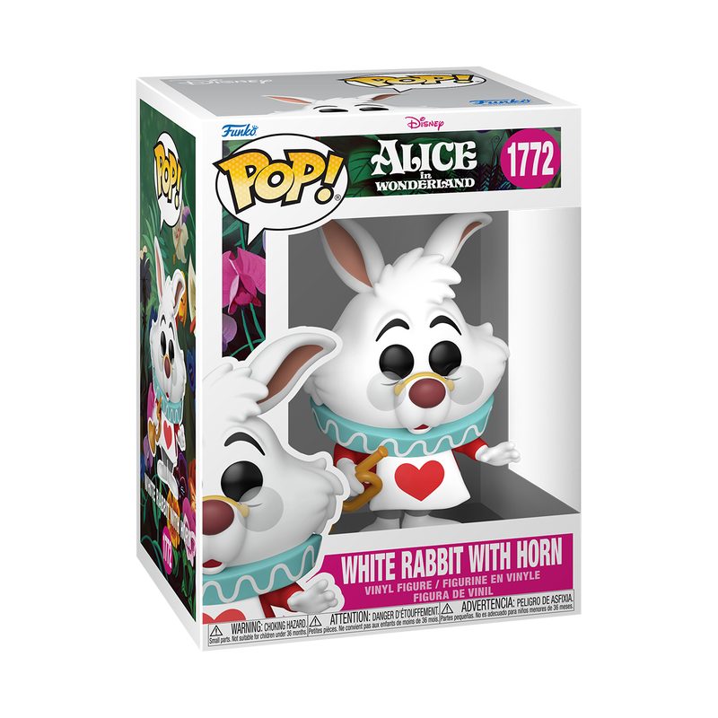 Funko Pop Disney: Alicia en el Pais de las Maravillas - Conejo Blanco con corneta