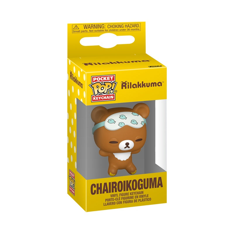 Funko Pop Keychain: Rilakkuma - Chairoikoguma Sleepy Exclusivo
